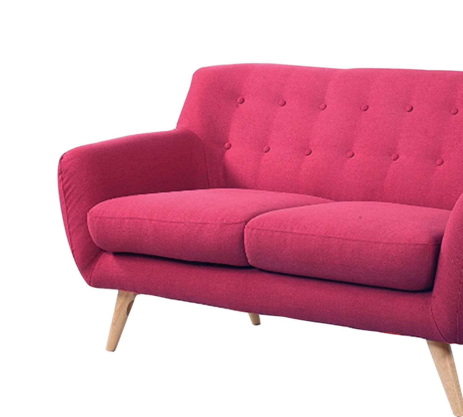 Mid-Century Two Seater Sofa With Wooden Legs -