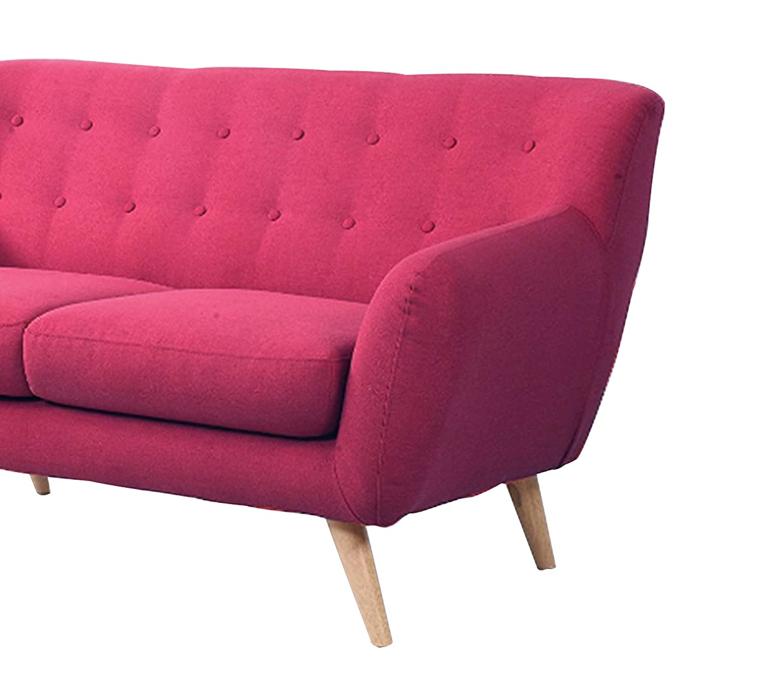 Mid-Century Two Seater Sofa With Wooden Legs -