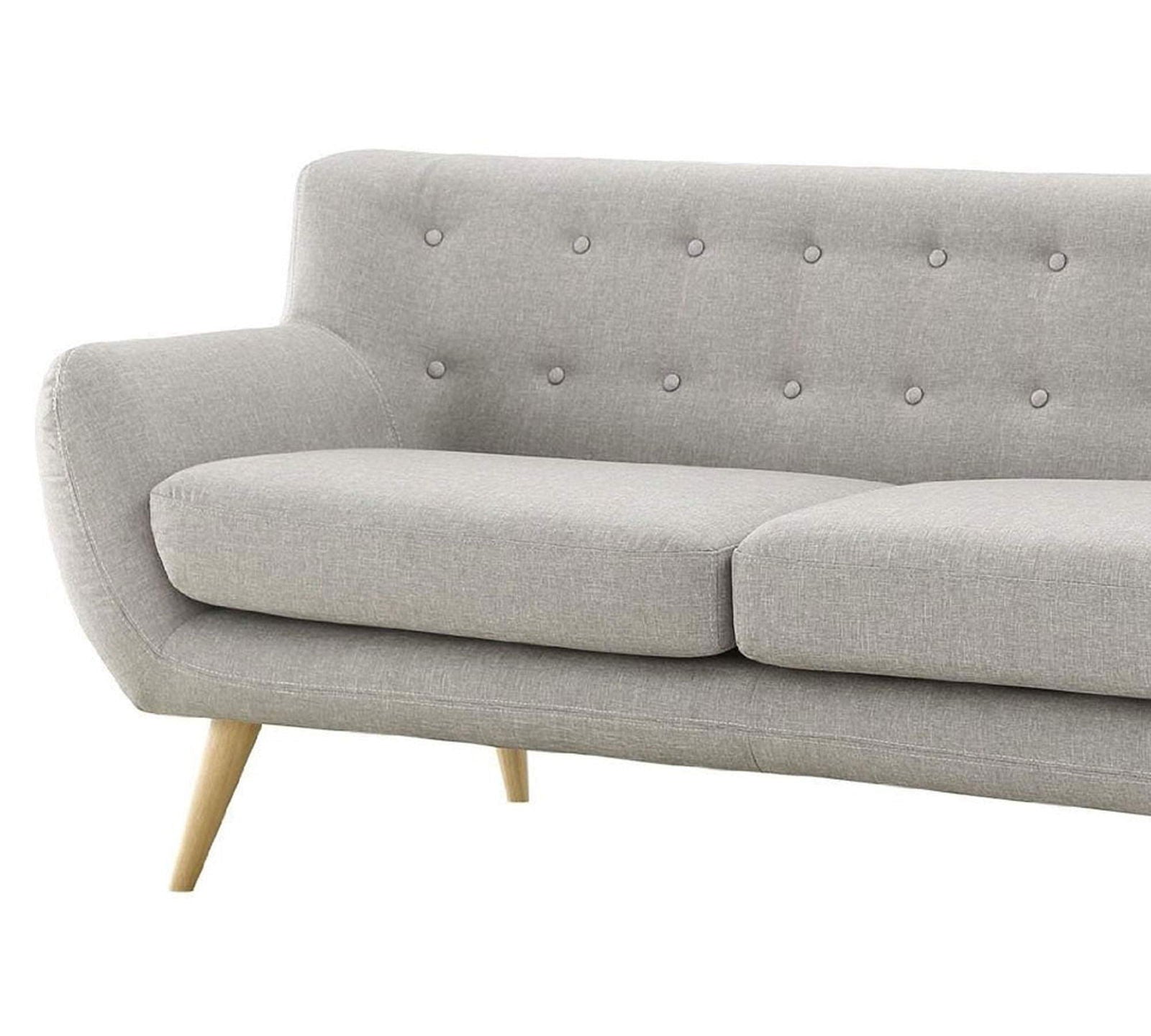 Mid-Century Two Seater Sofa With Wooden Legs -