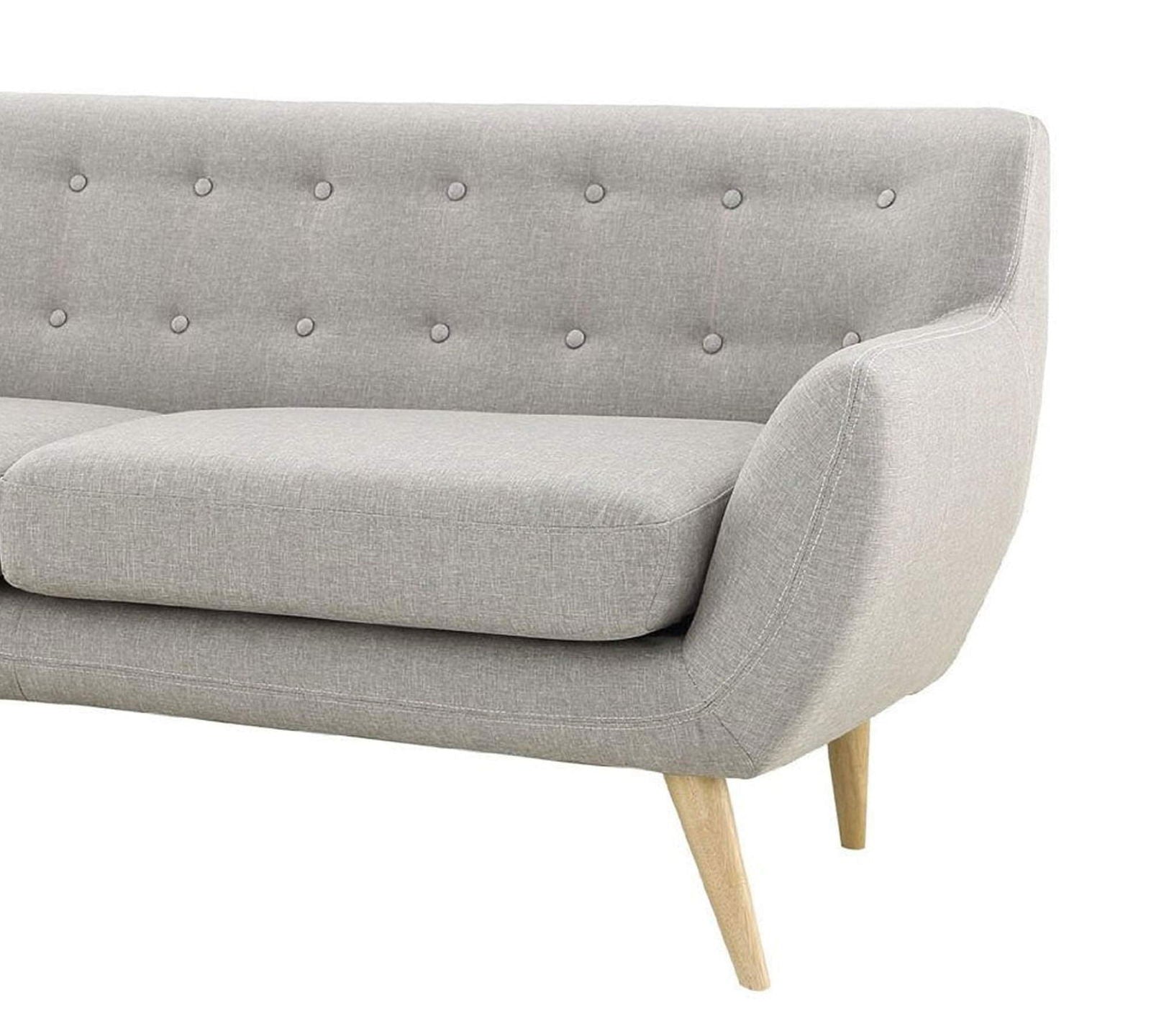 Mid-Century Two Seater Sofa With Wooden Legs -