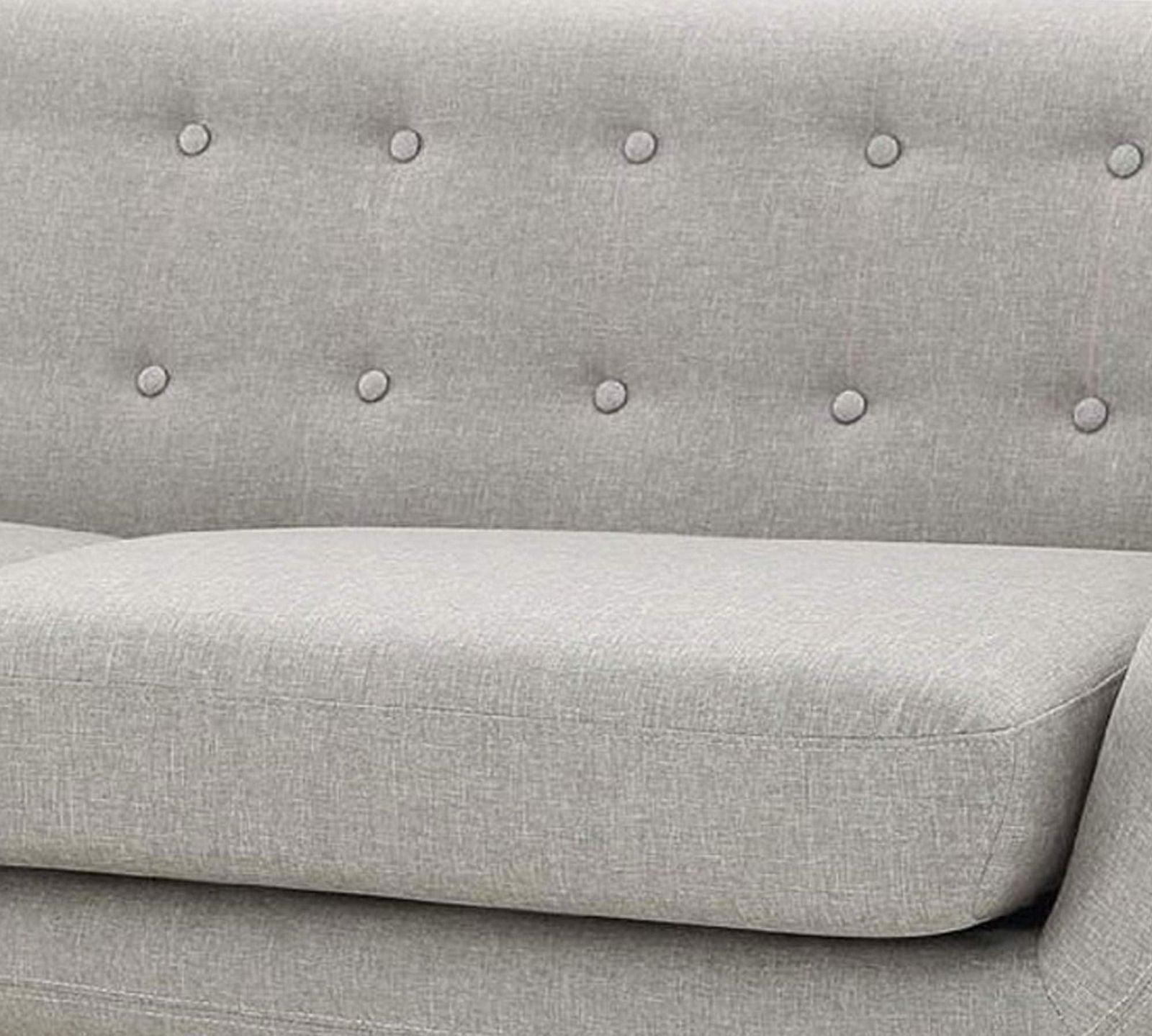 Mid-Century Two Seater Sofa With Wooden Legs -