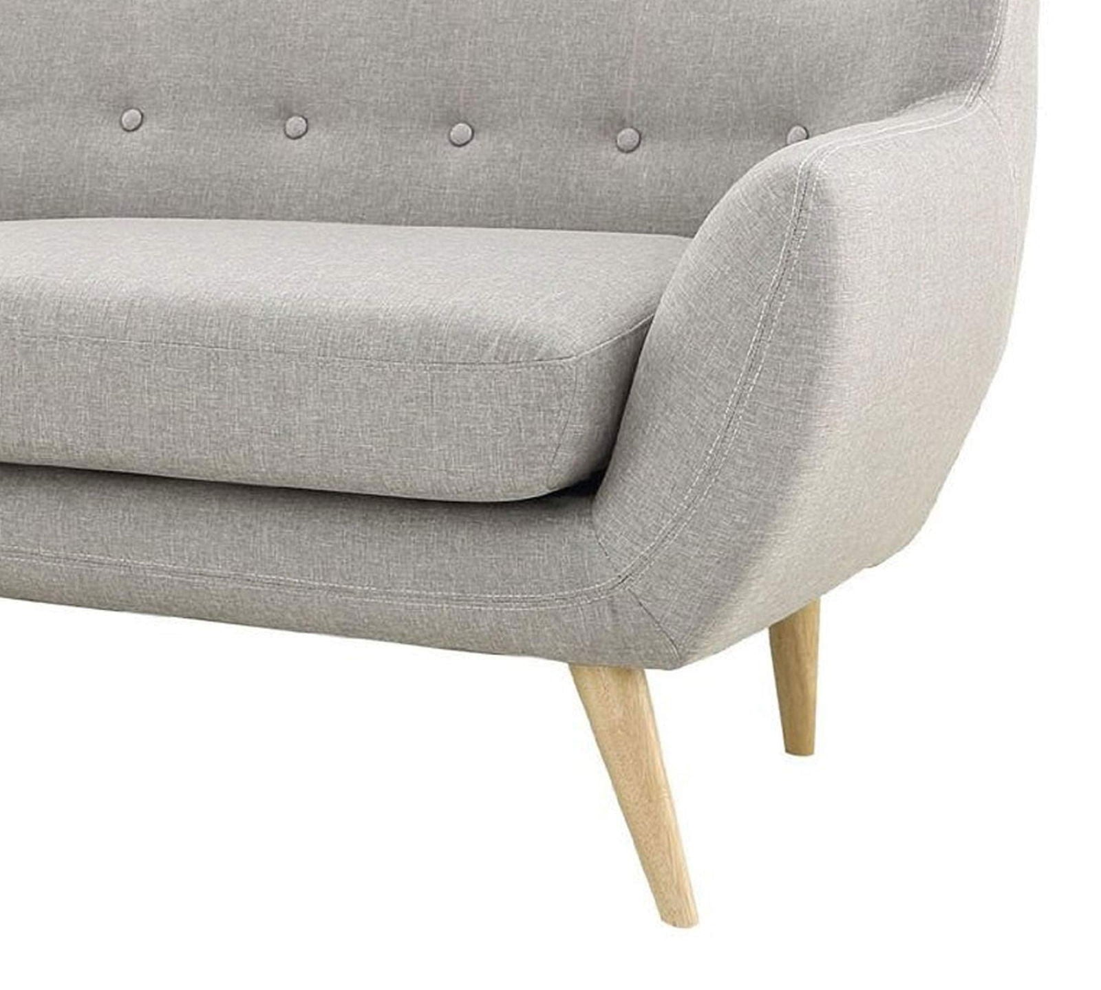 Mid-Century Two Seater Sofa With Wooden Legs -