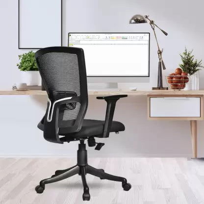 Mid Back Executive Office Chair with Chrome Base -