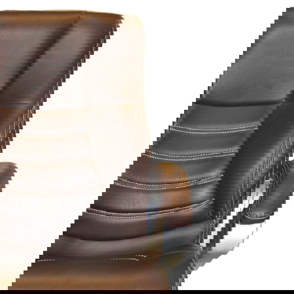 Mid Back Leatherette Office Chair with Chrome Base -