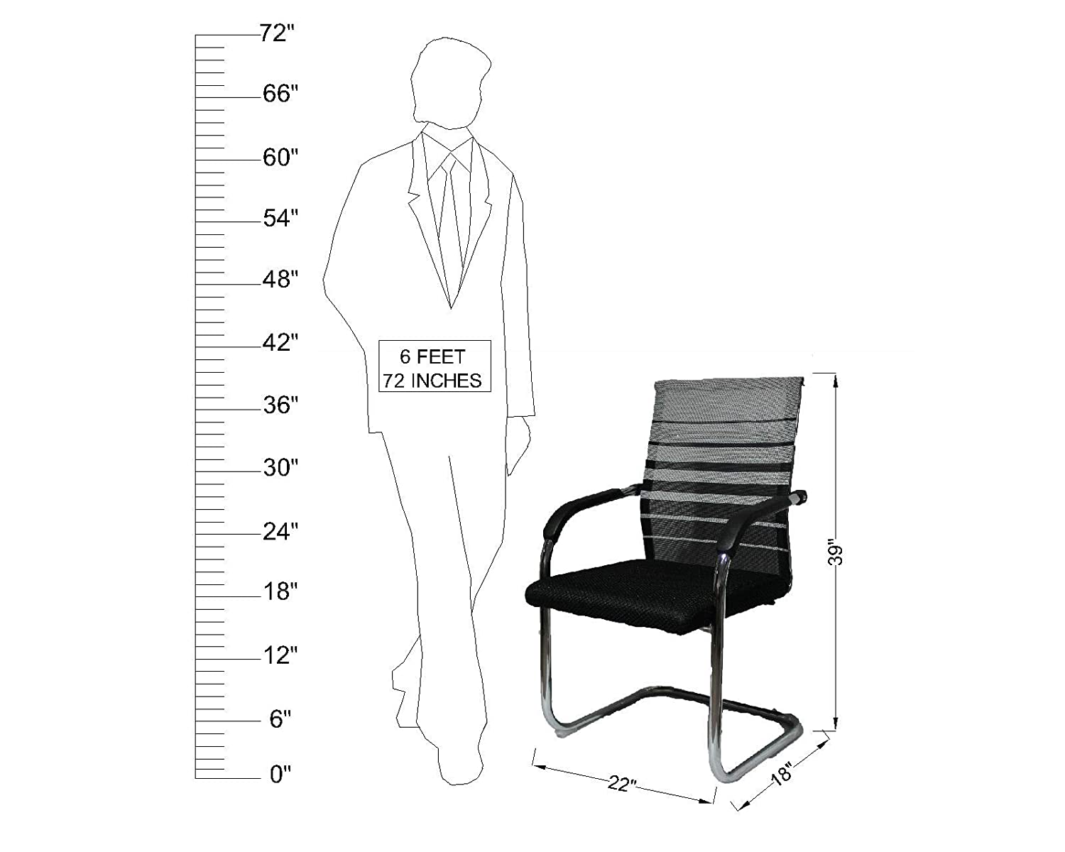 Mid Back Office Executive Mesh Chair -
