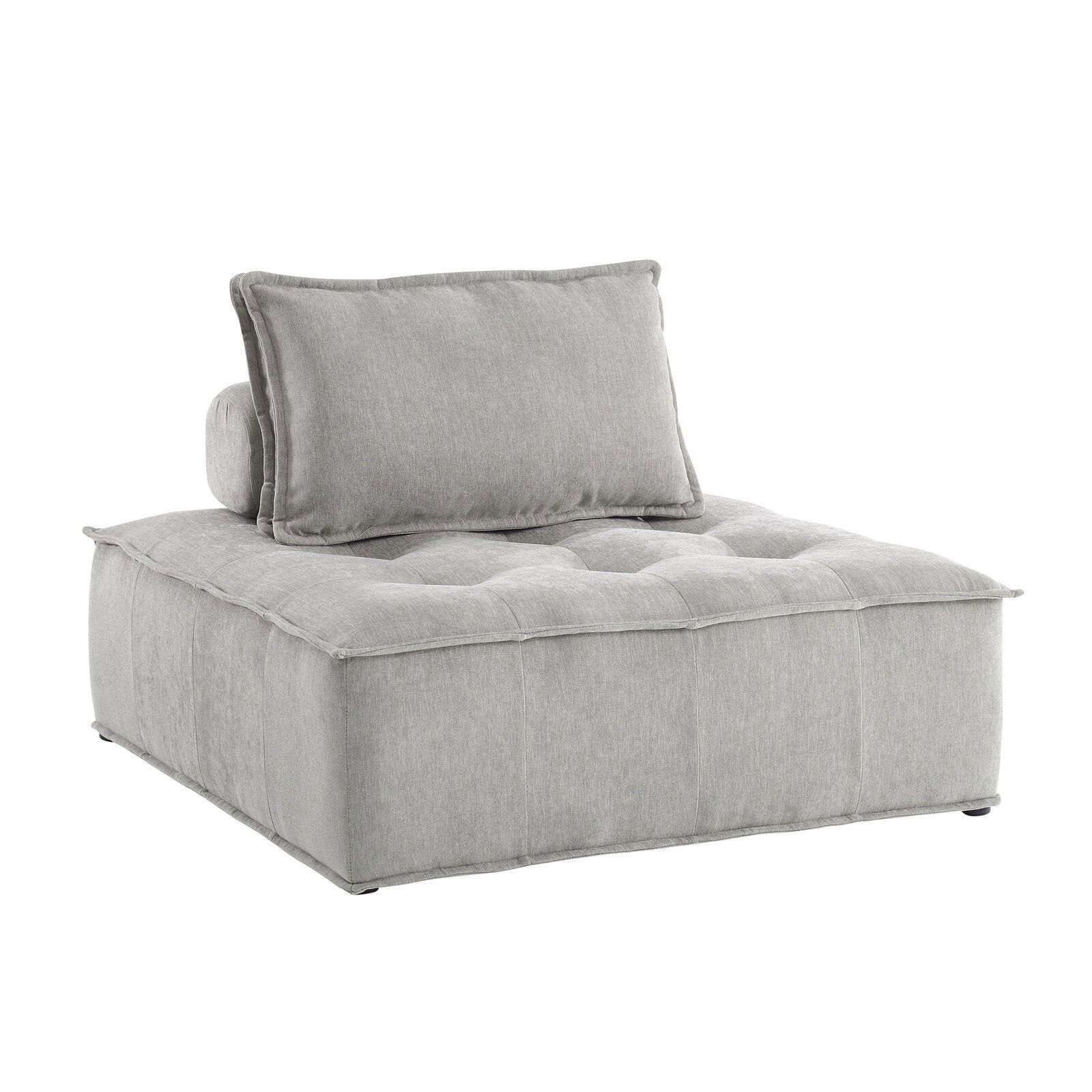 Modern Accent Chair with Armless Floor Seating -
