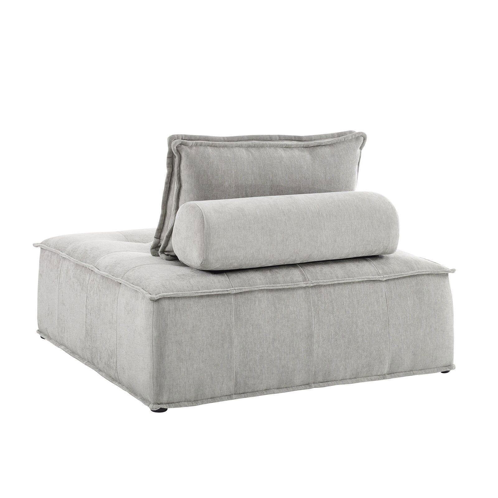 Modern Accent Chair with Armless Floor Seating -