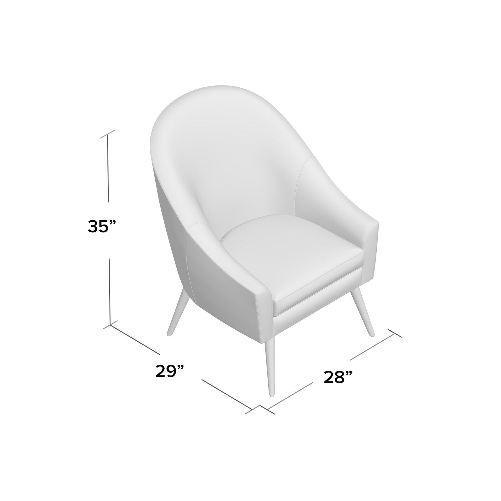 Modern Lounge Chair With Wide Back in Velvet Upholstery -