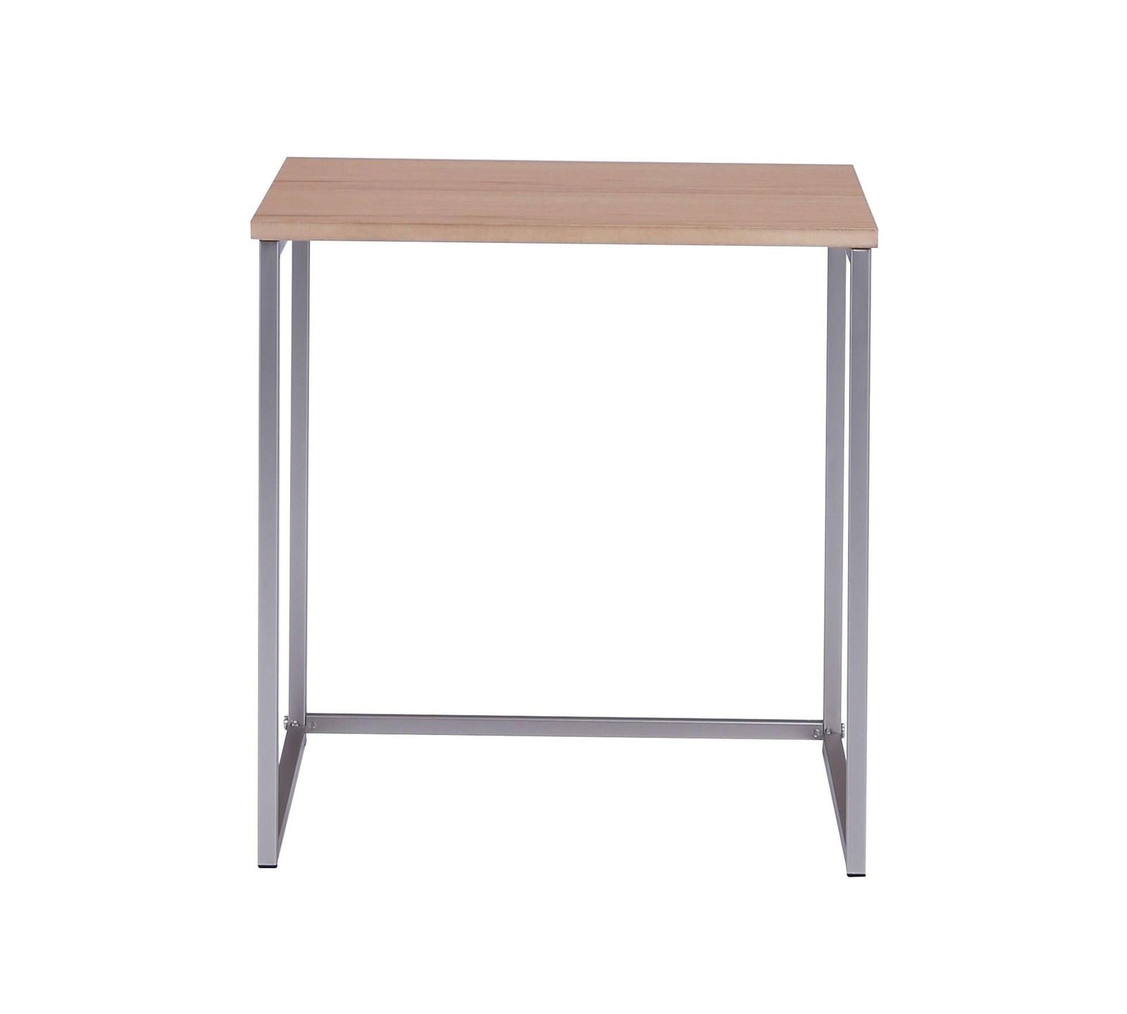 Modern Side Table With Metal Legs -