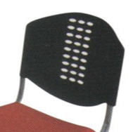 Modern Study Chair in Metal Legs Base with Writing Pad -