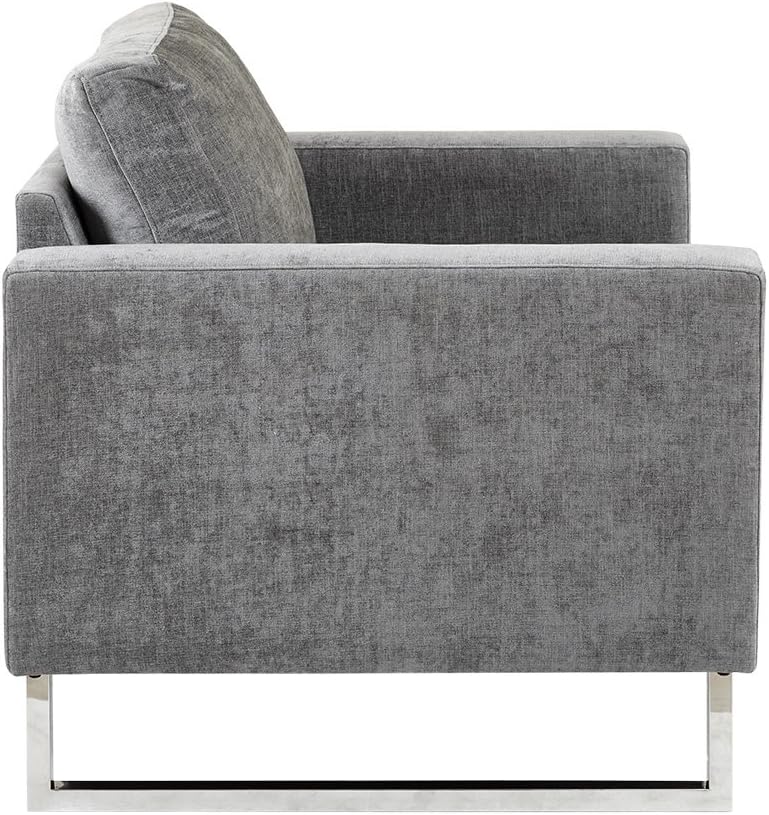 Modern Velvet Club Armchair, One Seater Sofa, Living Room -