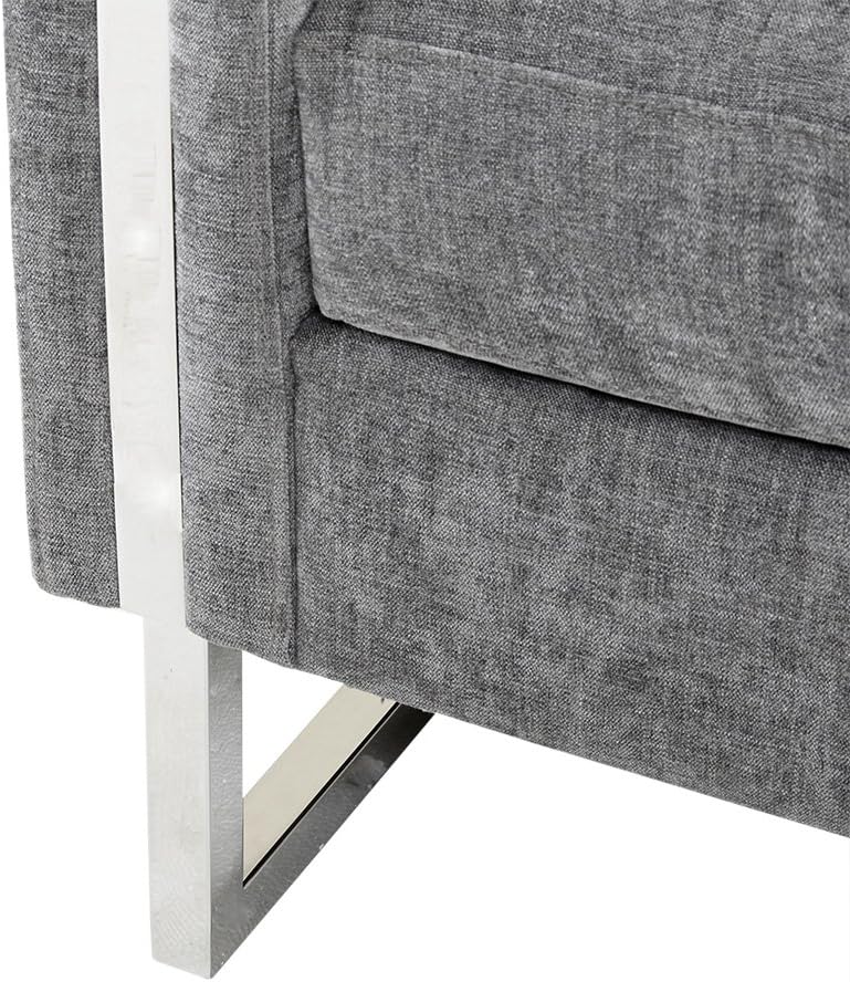 Modern Velvet Club Armchair, One Seater Sofa, Living Room -
