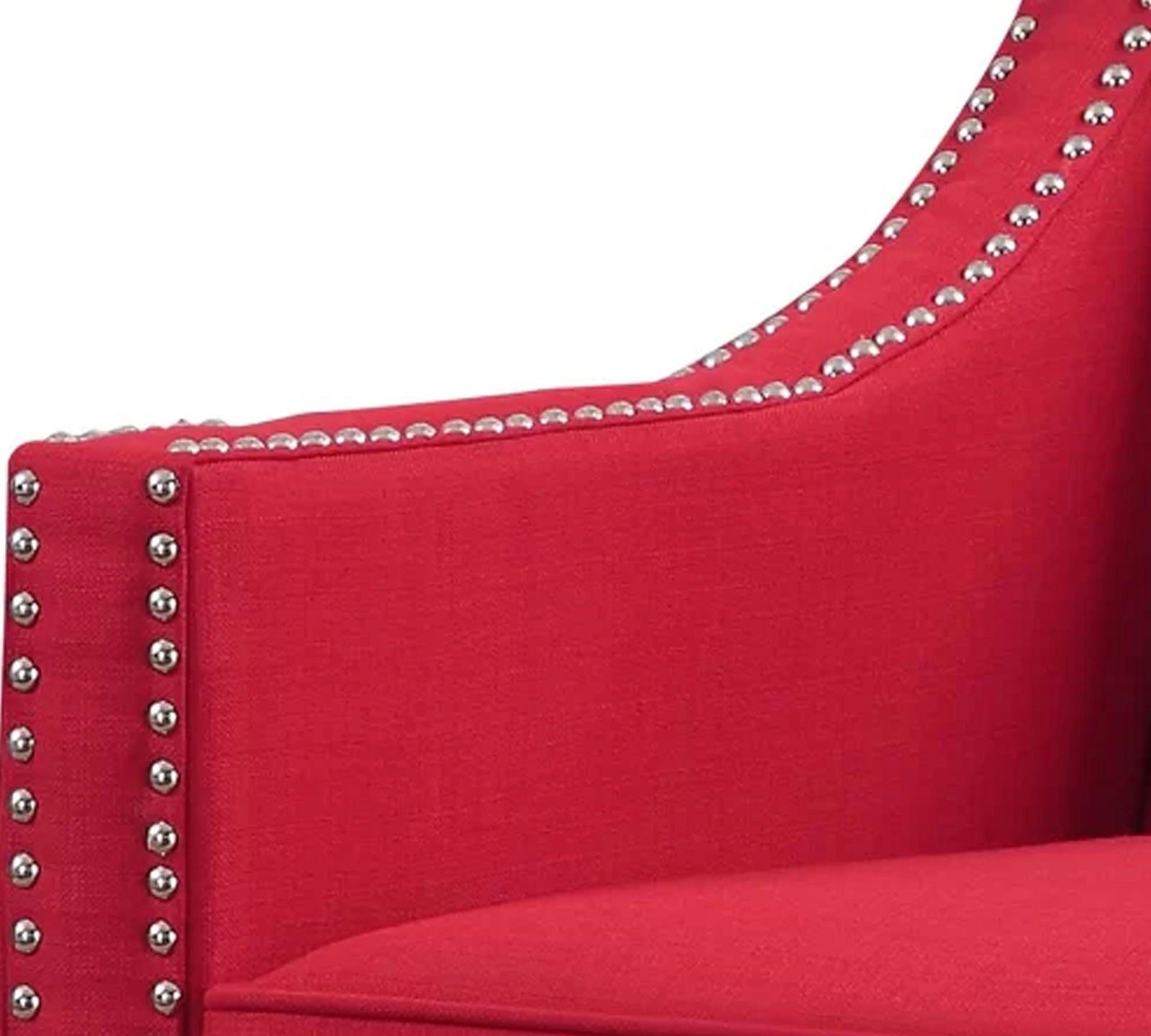 Modern Velvet Lounge Chair in Teak Wood with Armrest -