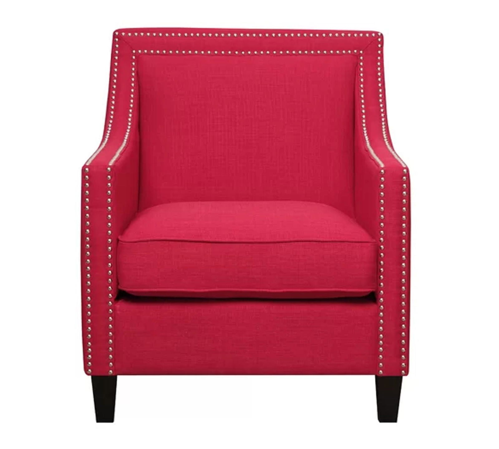 Modern Velvet Lounge Chair in Teak Wood with Armrest -