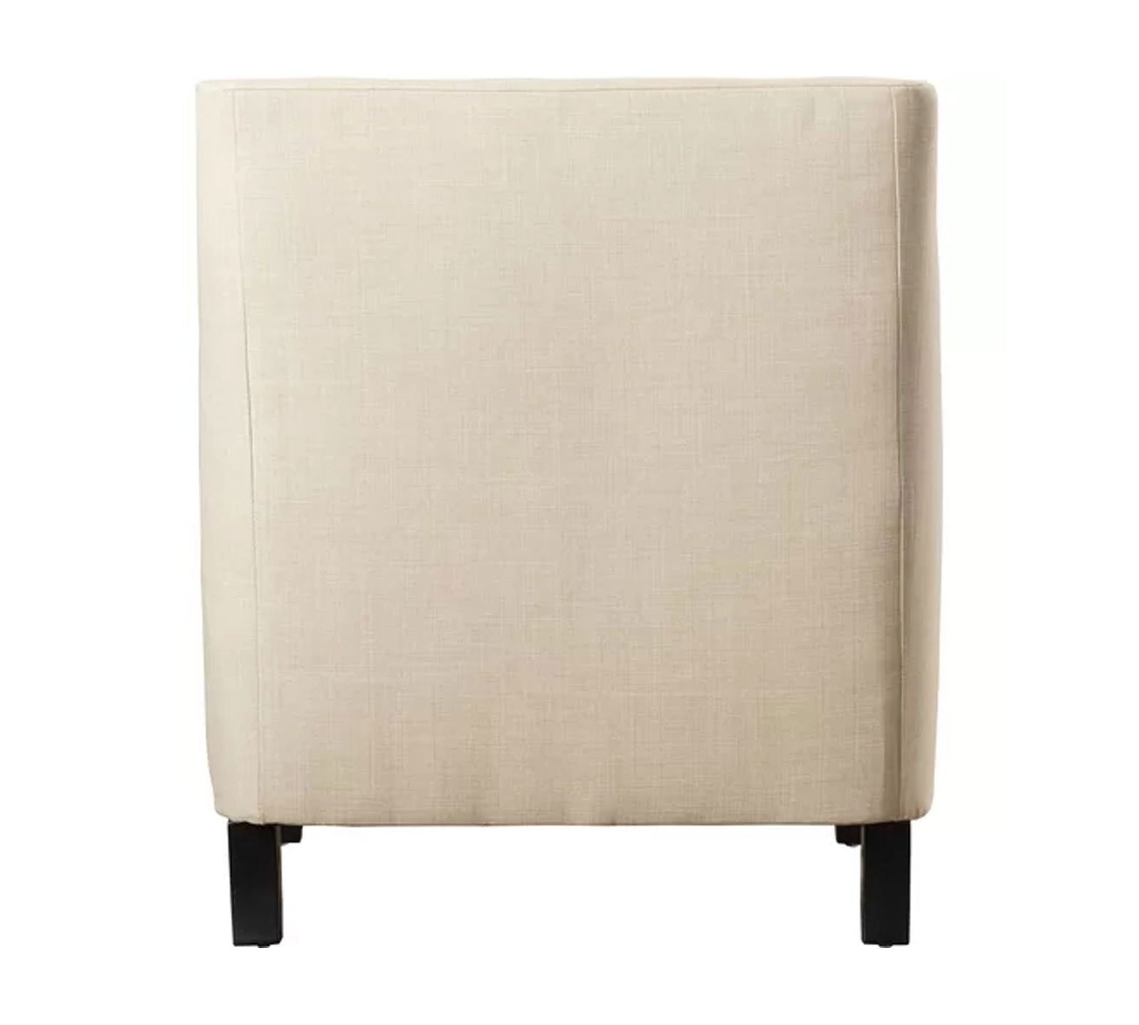 Modern Velvet Lounge Chair in Teak Wood with Armrest -