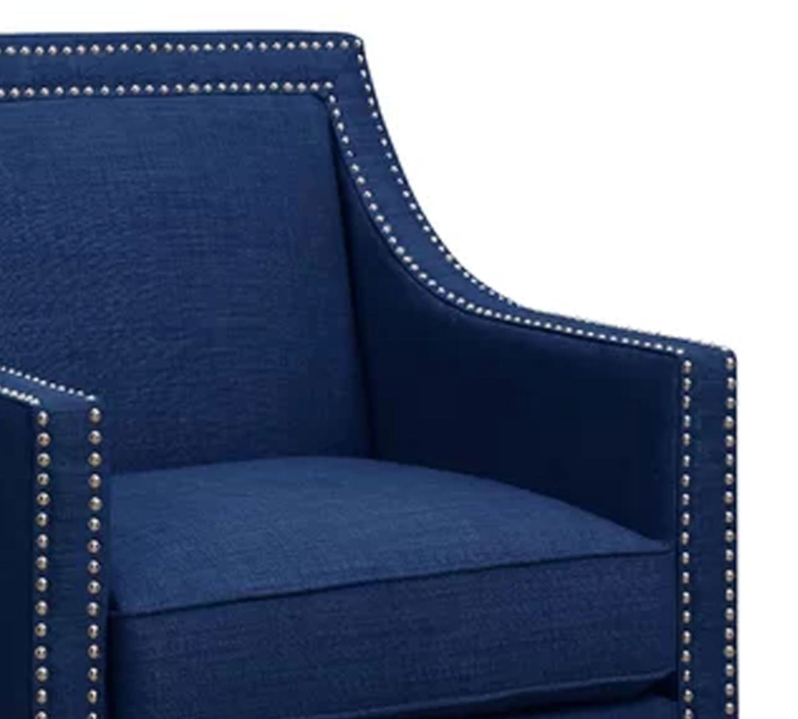 Modern Velvet Lounge Chair in Teak Wood with Armrest -