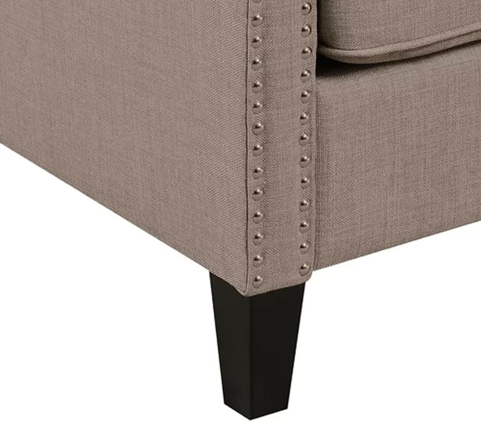 Modern Velvet Lounge Chair in Teak Wood with Armrest -