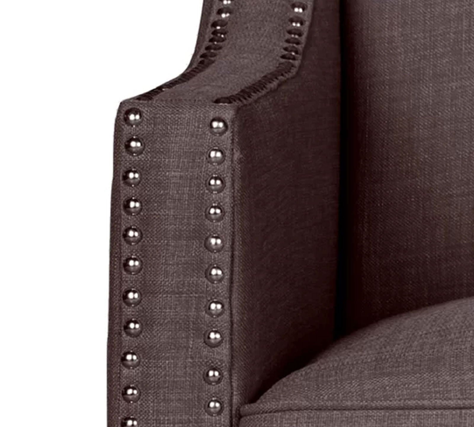 Modern Velvet Lounge Chair in Teak Wood with Armrest -