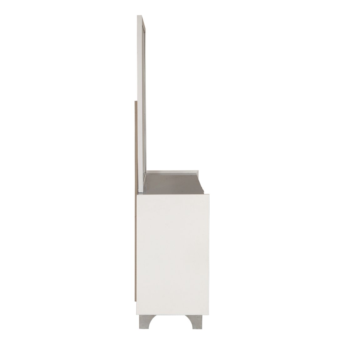 New Engineer wood Dresser Mirror in White Color -