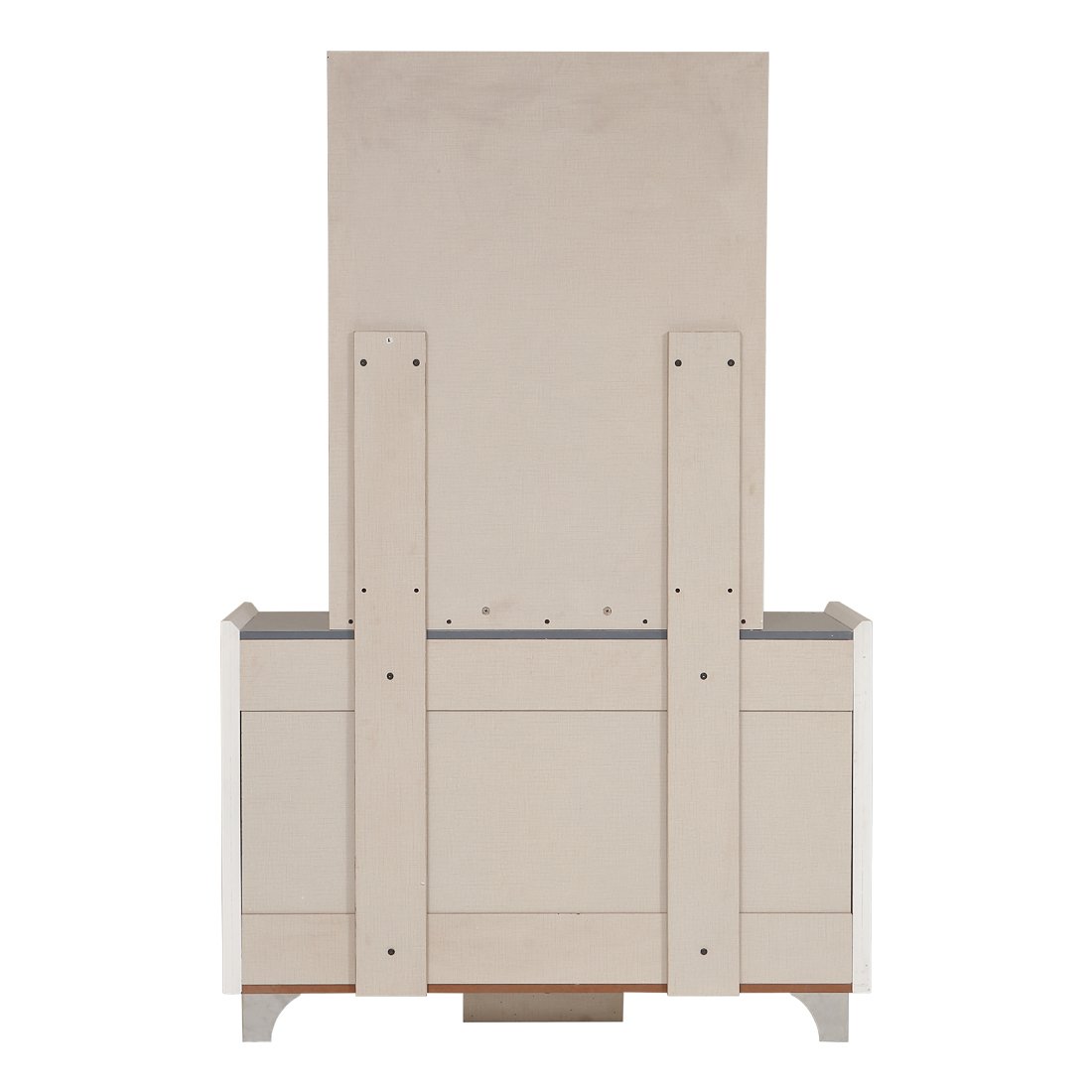 New Engineer wood Dresser Mirror in White Color -