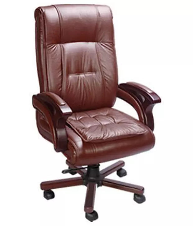 High Back Director Chair with Wooden Base