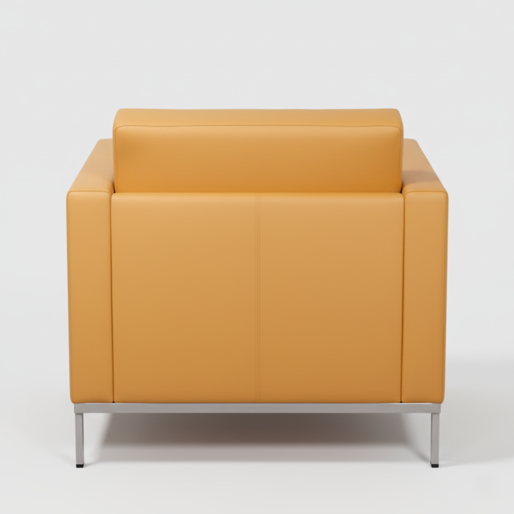प्रीमियम लेदरेट में एक-सीटर सोफा - आधुनिक लिविंग रूम के लिए कॉम्पैक्ट, टिकाऊ और सुरुचिपूर्ण एक्सेंट सोफा