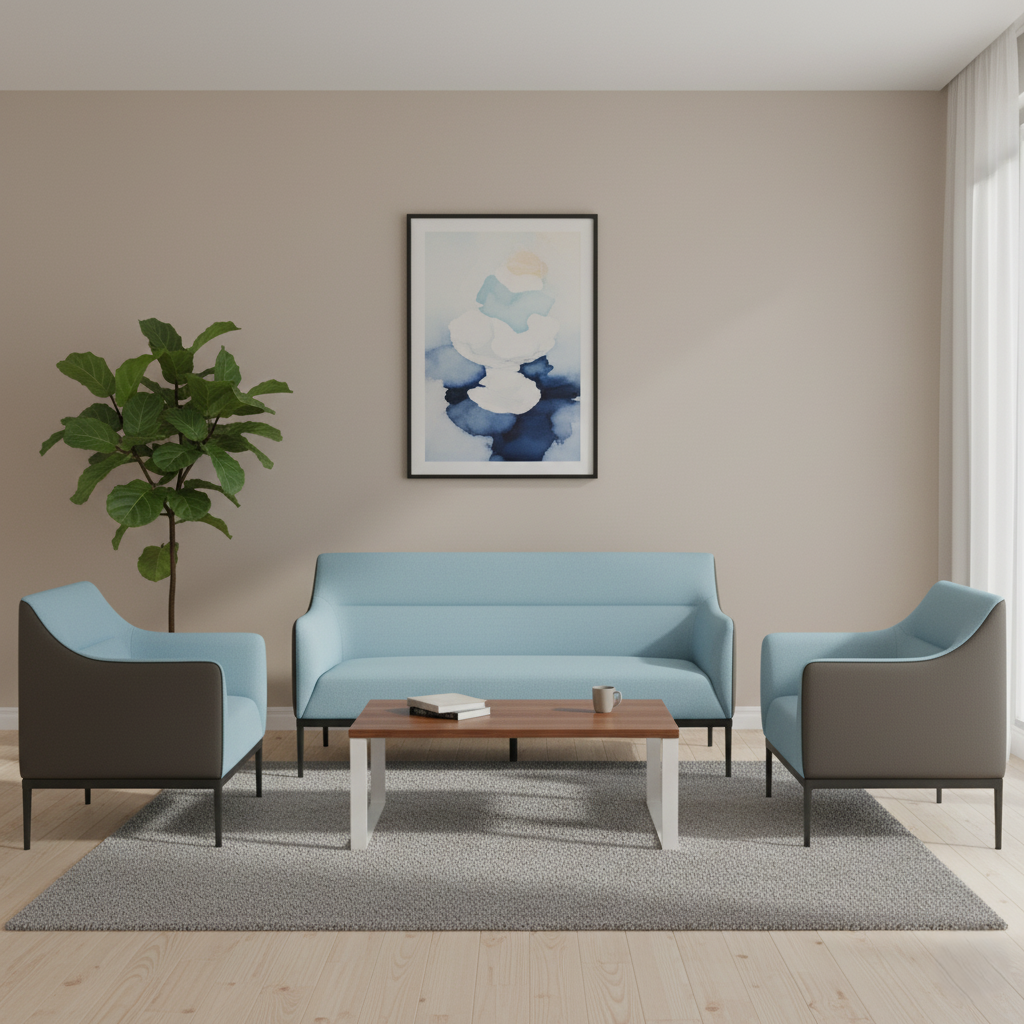 3 Seater Modern Sofa Designs for Premium Fabric and Soft Padded-Comfort and Style Perfect for Living Room