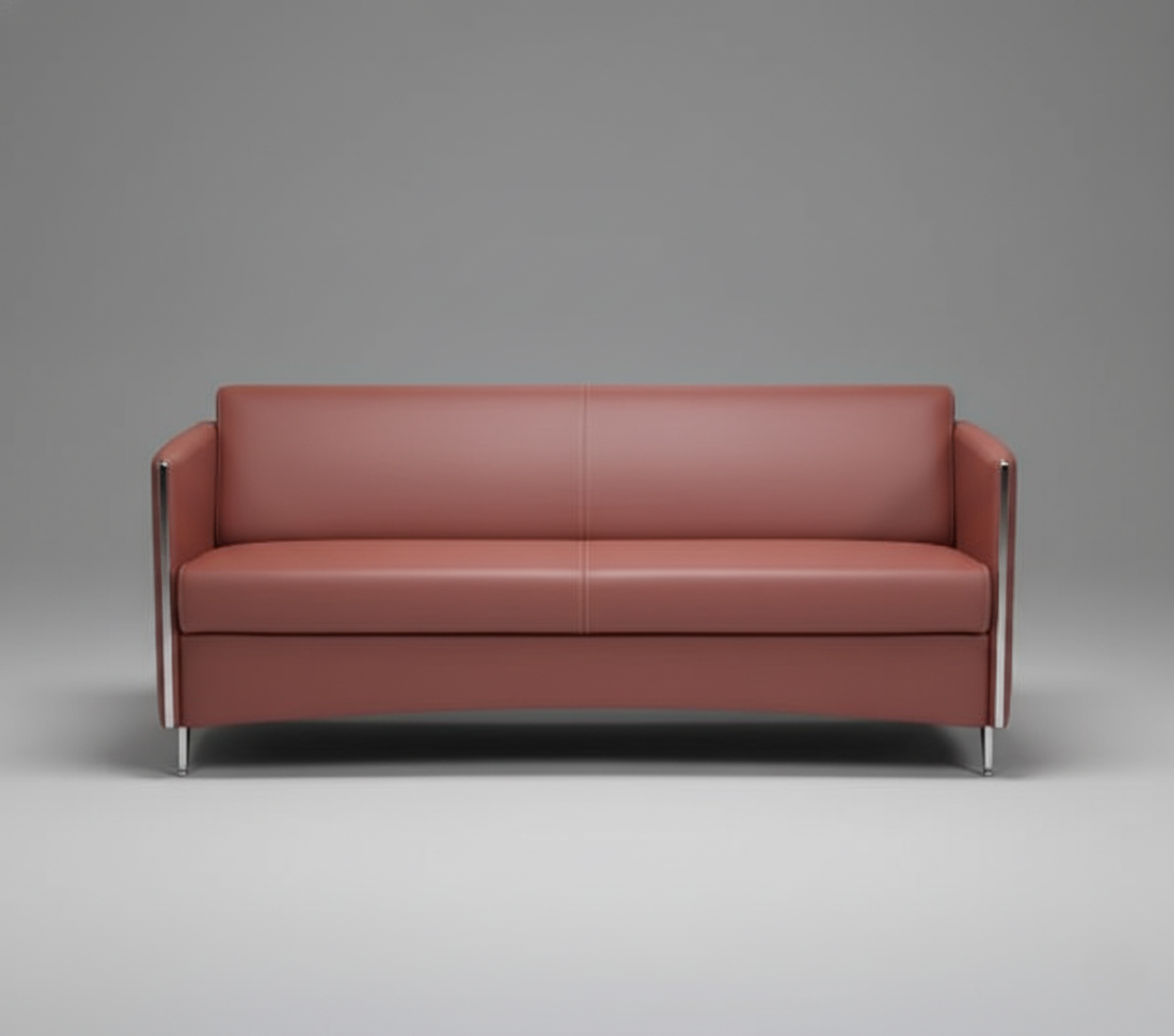 ঘরের আসবাবের জন্য ৩ আসন বিশিষ্ট সোফা, প্রিমিয়াম লেদারেট এবং লিভিং রুমের জন্য নরম আসন সহ মারান্ডি কাঠ দিয়ে তৈরি