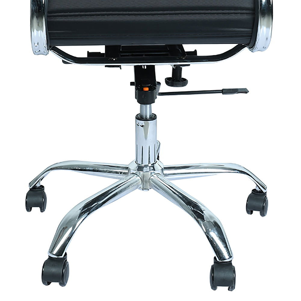Office Comfortable Chair Mid Back in Black -