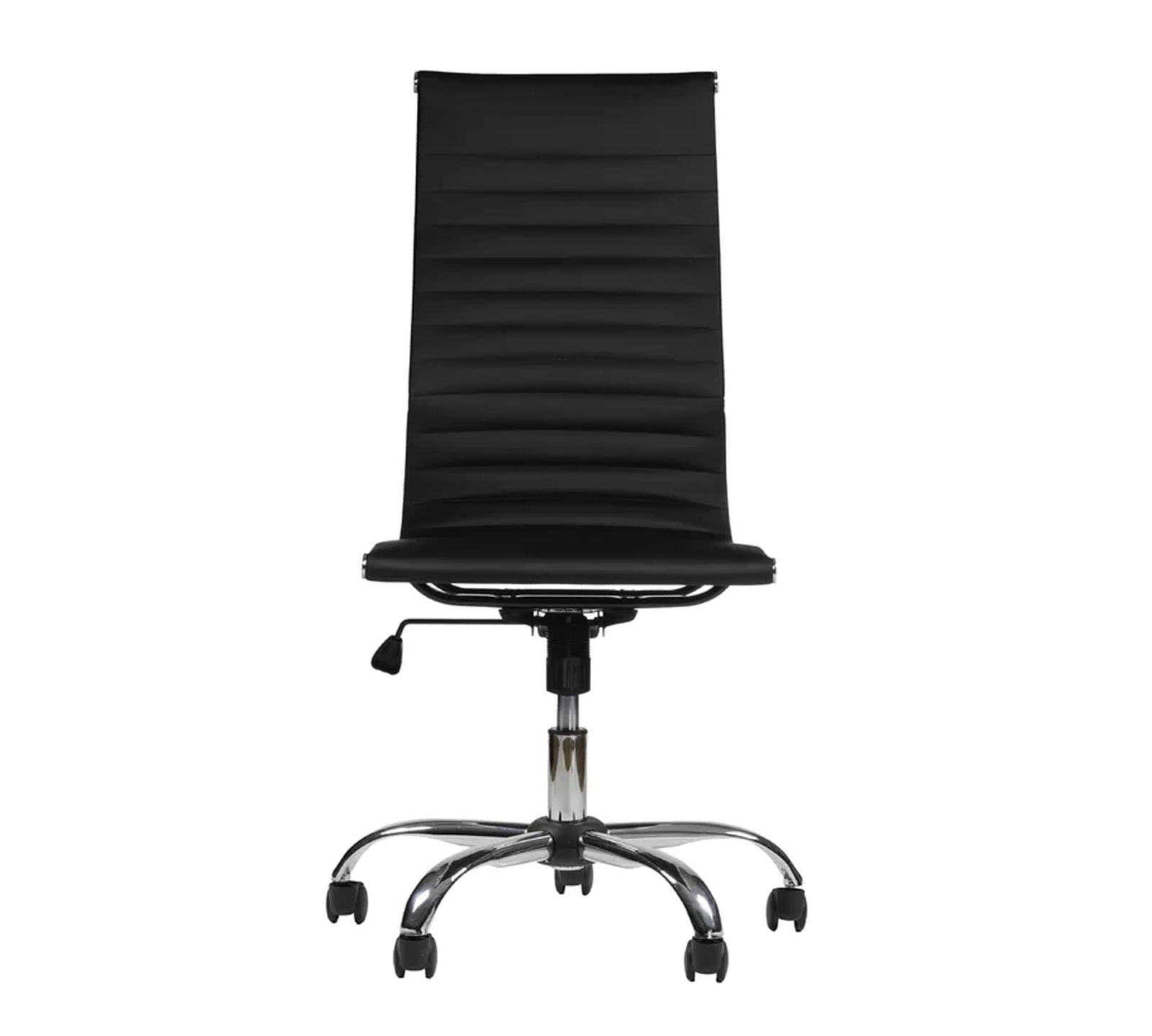 Office Executive Chair High Back with D Shape Armrest and Chrome Base -