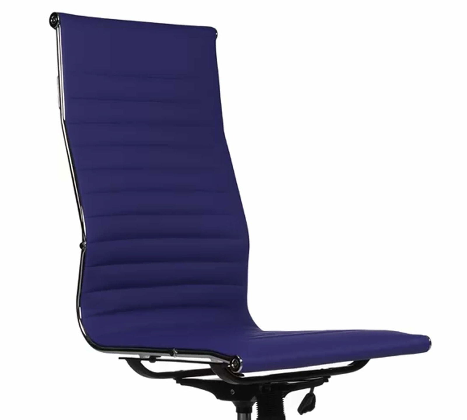Office Executive Chair High Back with D Shape Armrest and Chrome Base -