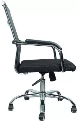 Office Executive Chair Medium Back Metal Chrome Base -