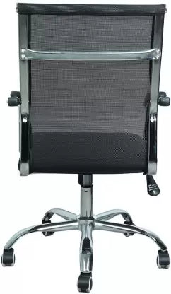 Office Executive Chair Medium Back Metal Chrome Base -