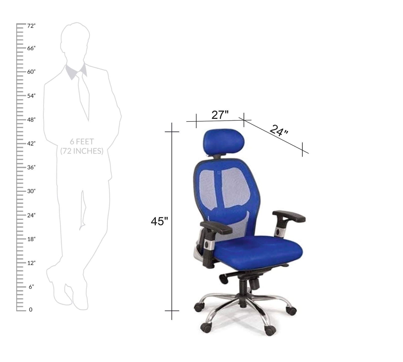 Office Executive Chair With Headrest -