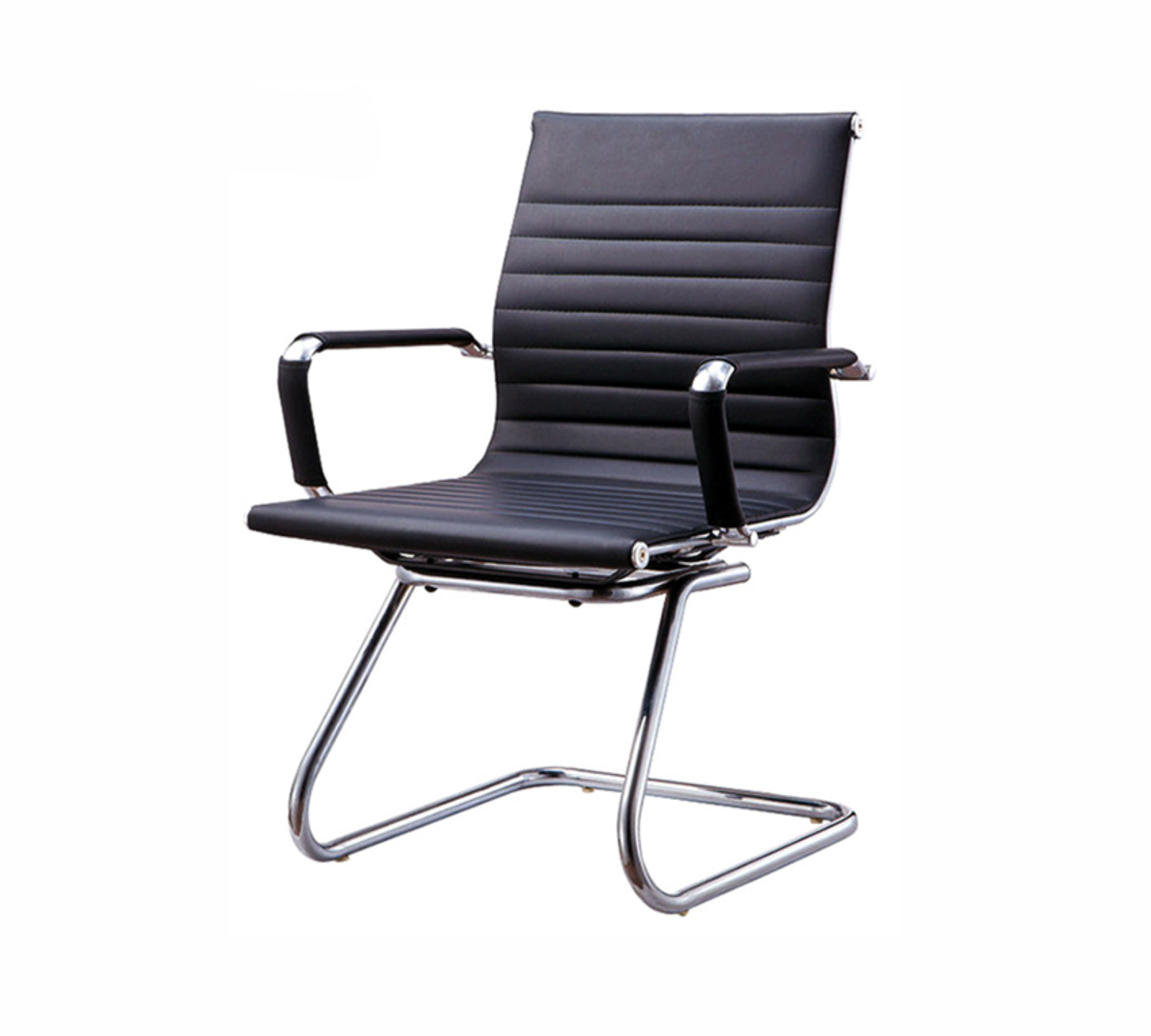 Office Executive Chair with Chrome Metal Fixed Base -