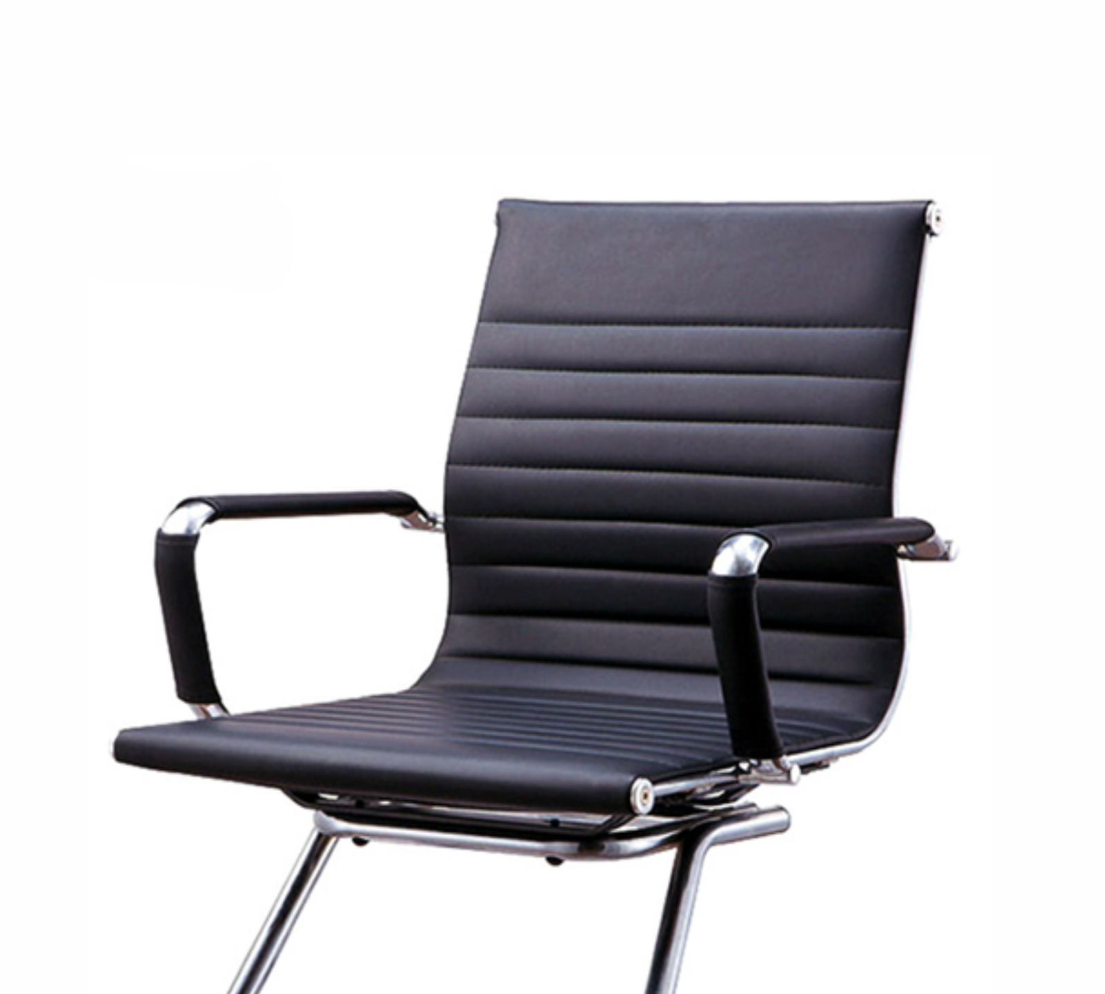 Office Executive Chair with Chrome Metal Fixed Base -
