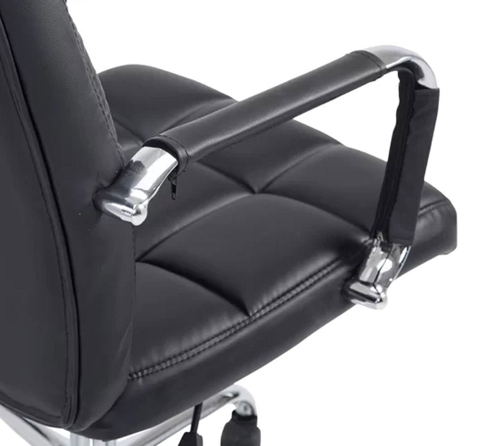 Office Executive Chair with Height Adjustable Chrome Base -