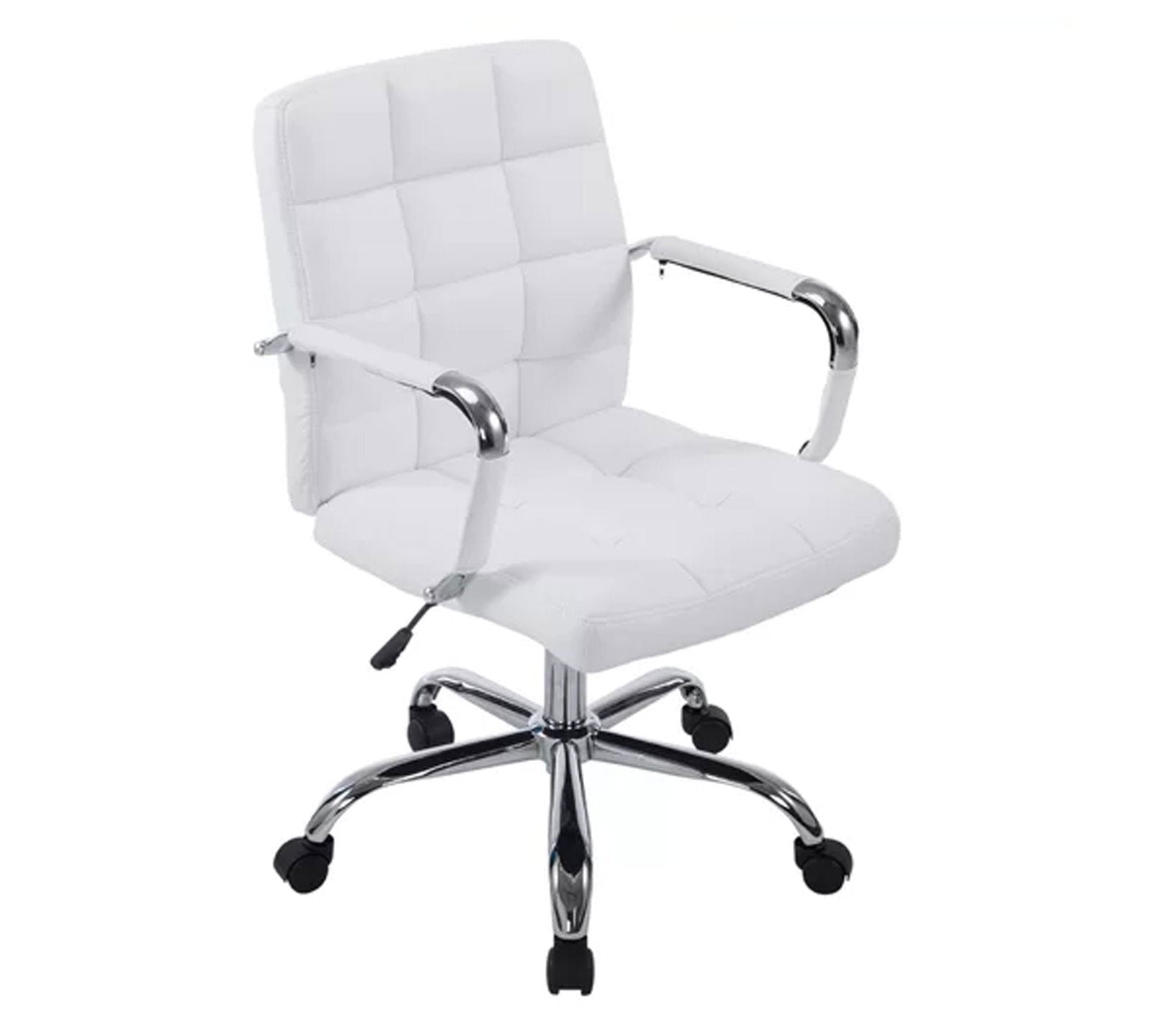 ऊंचाई समायोज्य क्रोम बेस के साथ कार्यालय कार्यकारी कुर्सी