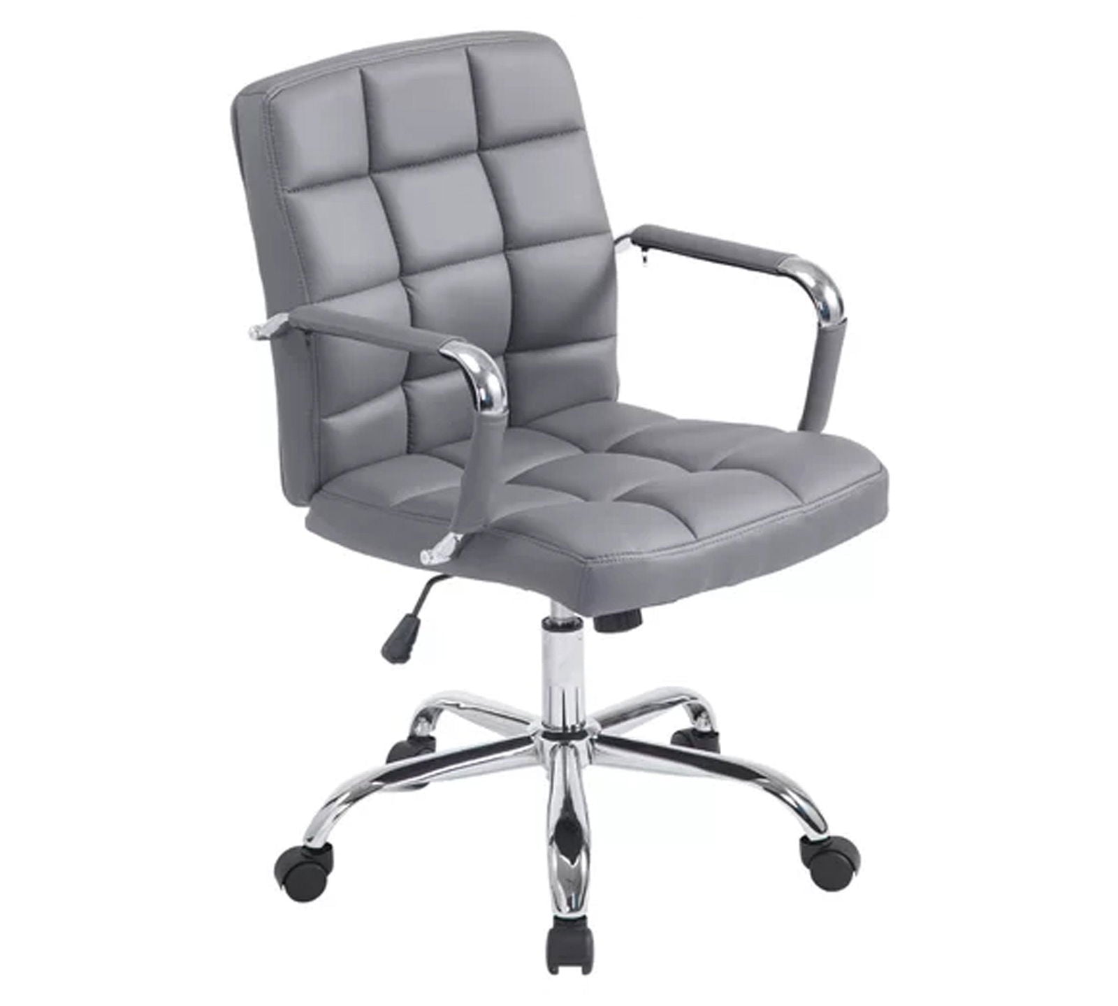 Office Executive Chair with Height Adjustable Chrome Base -
