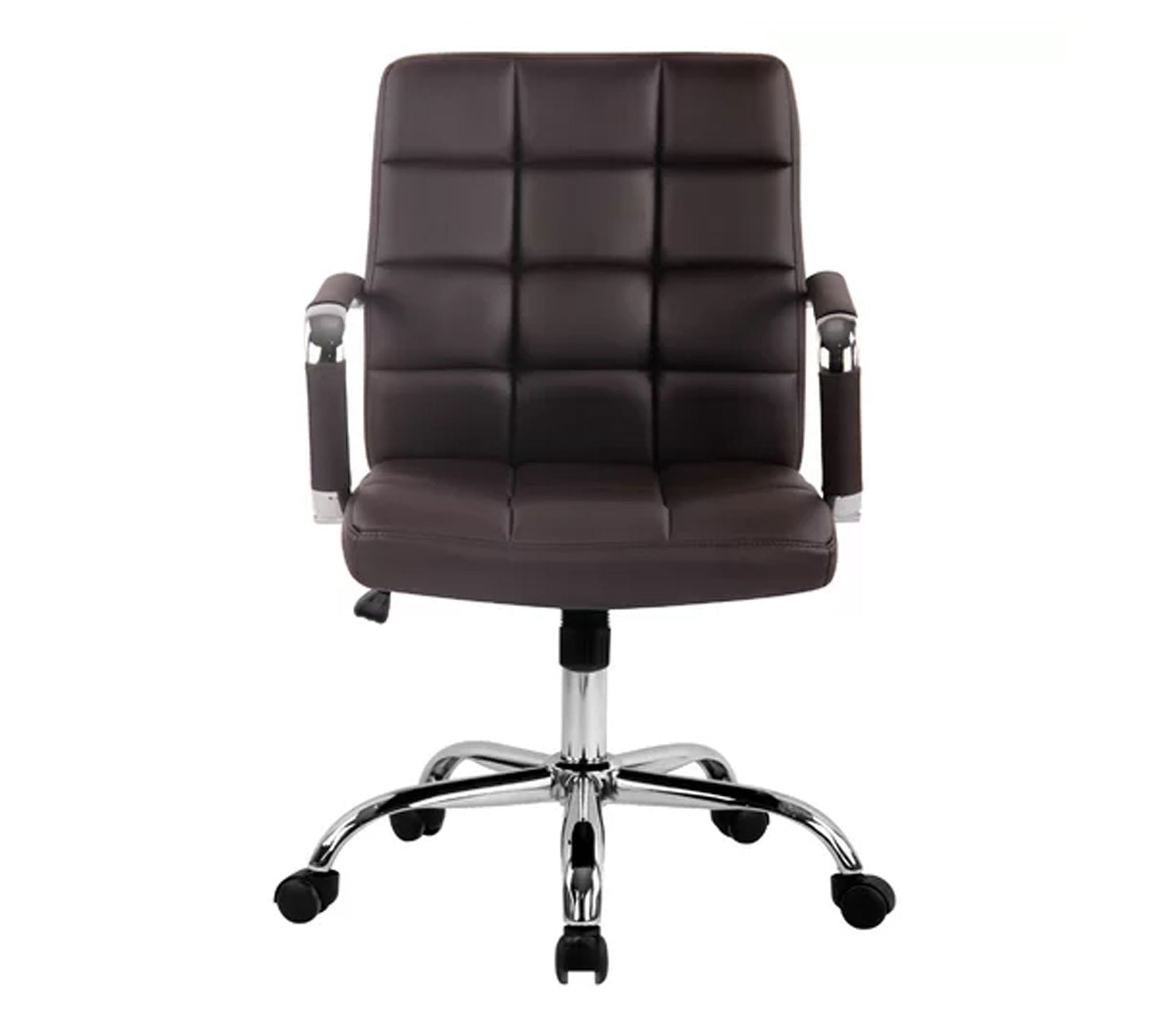 Office Executive Chair with Height Adjustable Chrome Base -