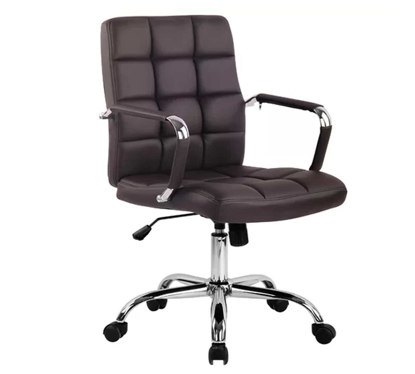 Office Executive Chair with Height Adjustable Chrome Base -
