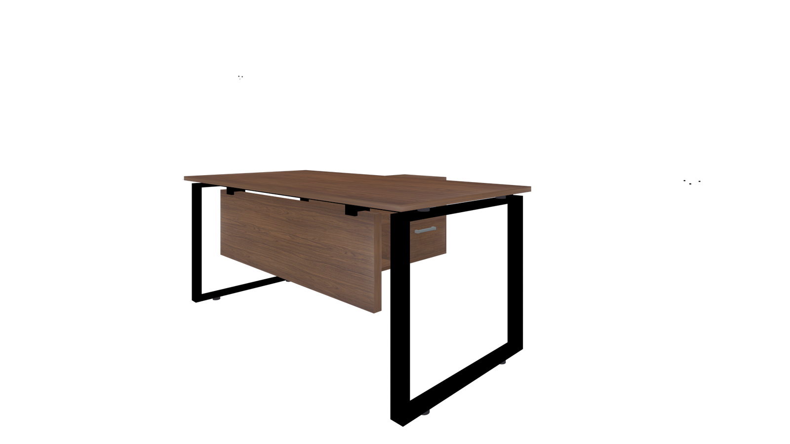 Office Executive Table with Metal Frame Legs Base & Top Particle Board -