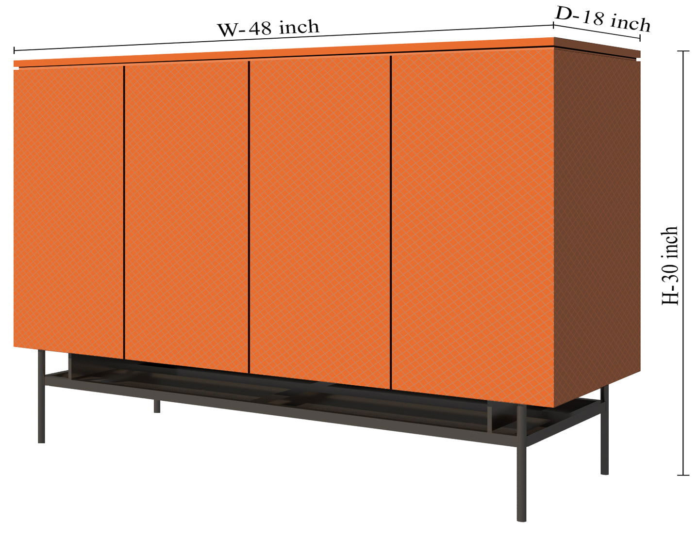 Office File Storage Racks in Wooden with Metal Base -