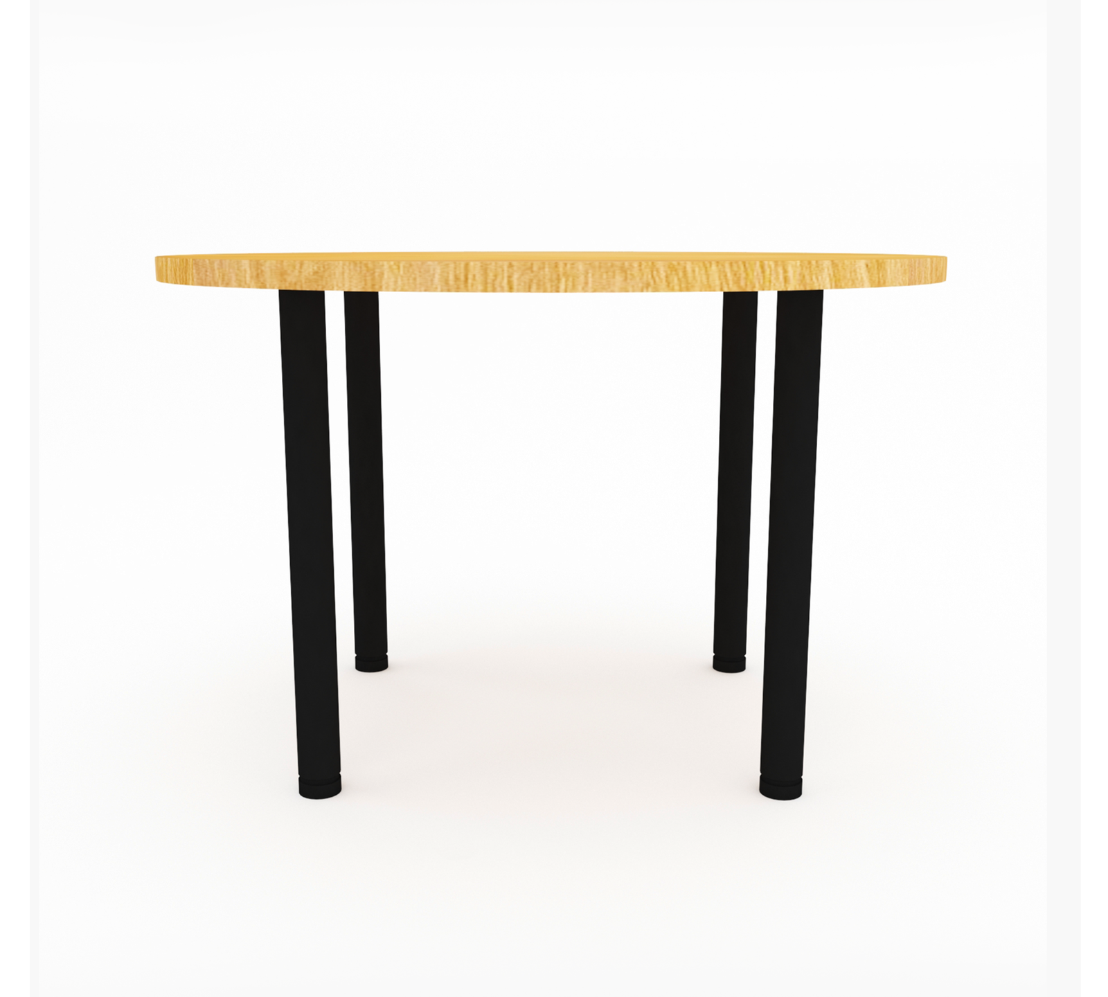 Office Meeting Table with Metal Frame Legs & Particle Board Top -