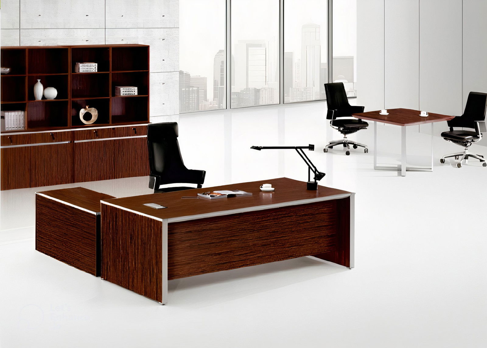 Office Wooden Table with Keyboard Tray – Lakdi.com - Furniture ...