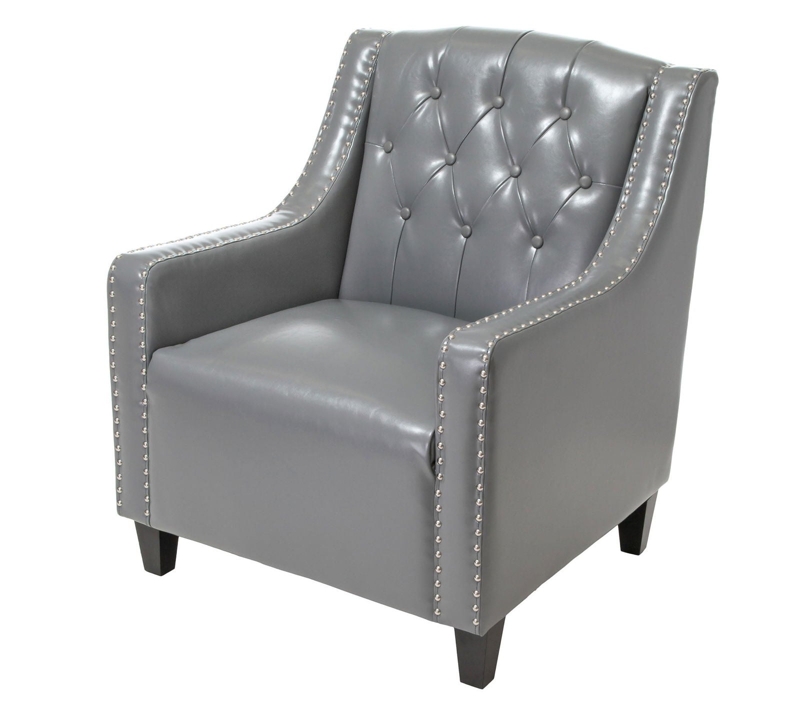 One Seater Sofa Wooden Legs With Ottoman -