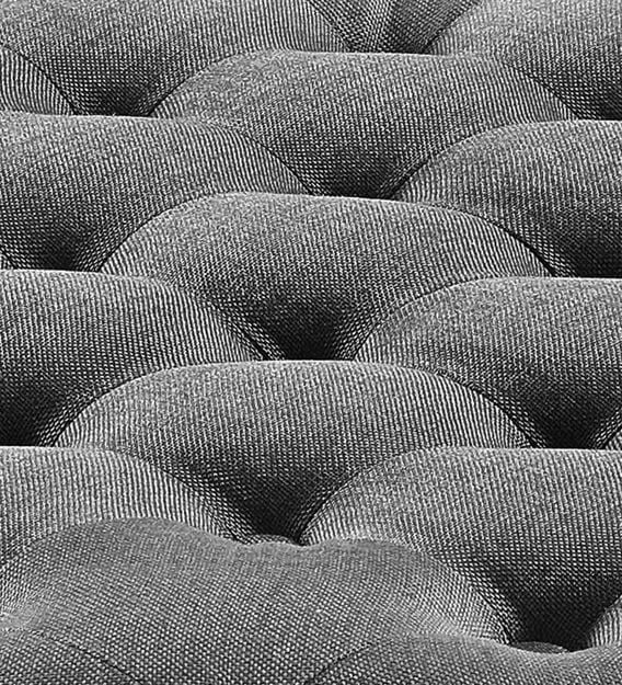 ठोस लकड़ी का फ्रेम, पैर, आधार कपड़ा, गोल ओटोमन