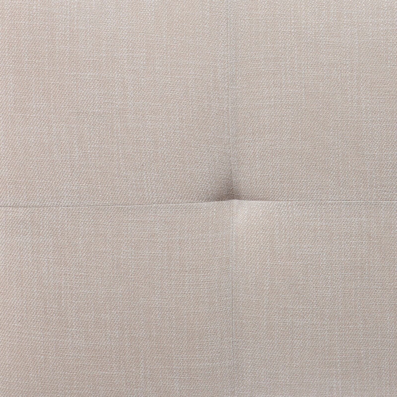 Ottoman in Fabric Upholstery & Metal Base -