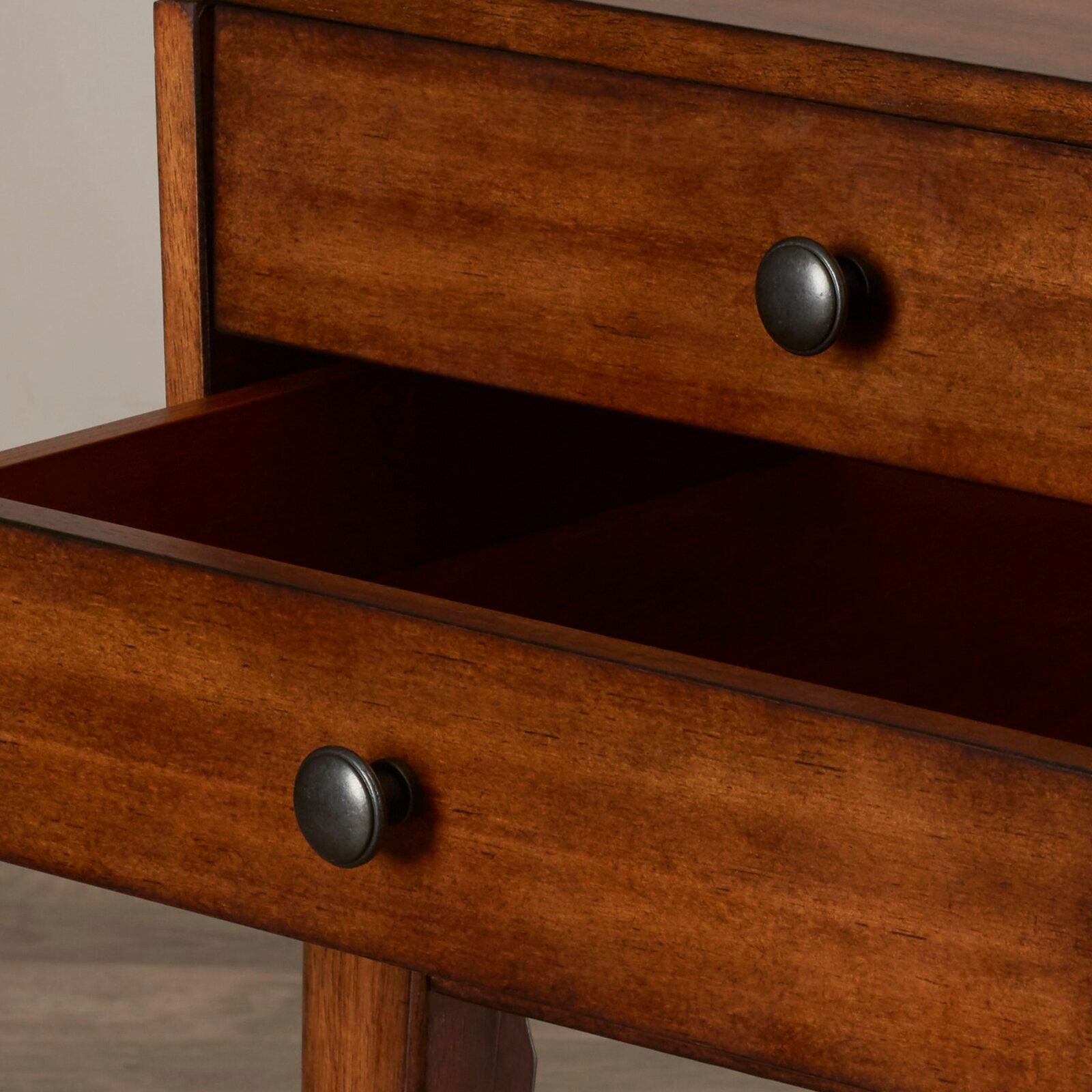 Ottoman with Storage in Fabric Upholstery & Wooden Base -