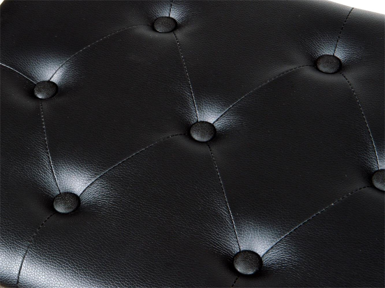 Ottoman with Storage with Leatherette Upholstery & Wooden Base -